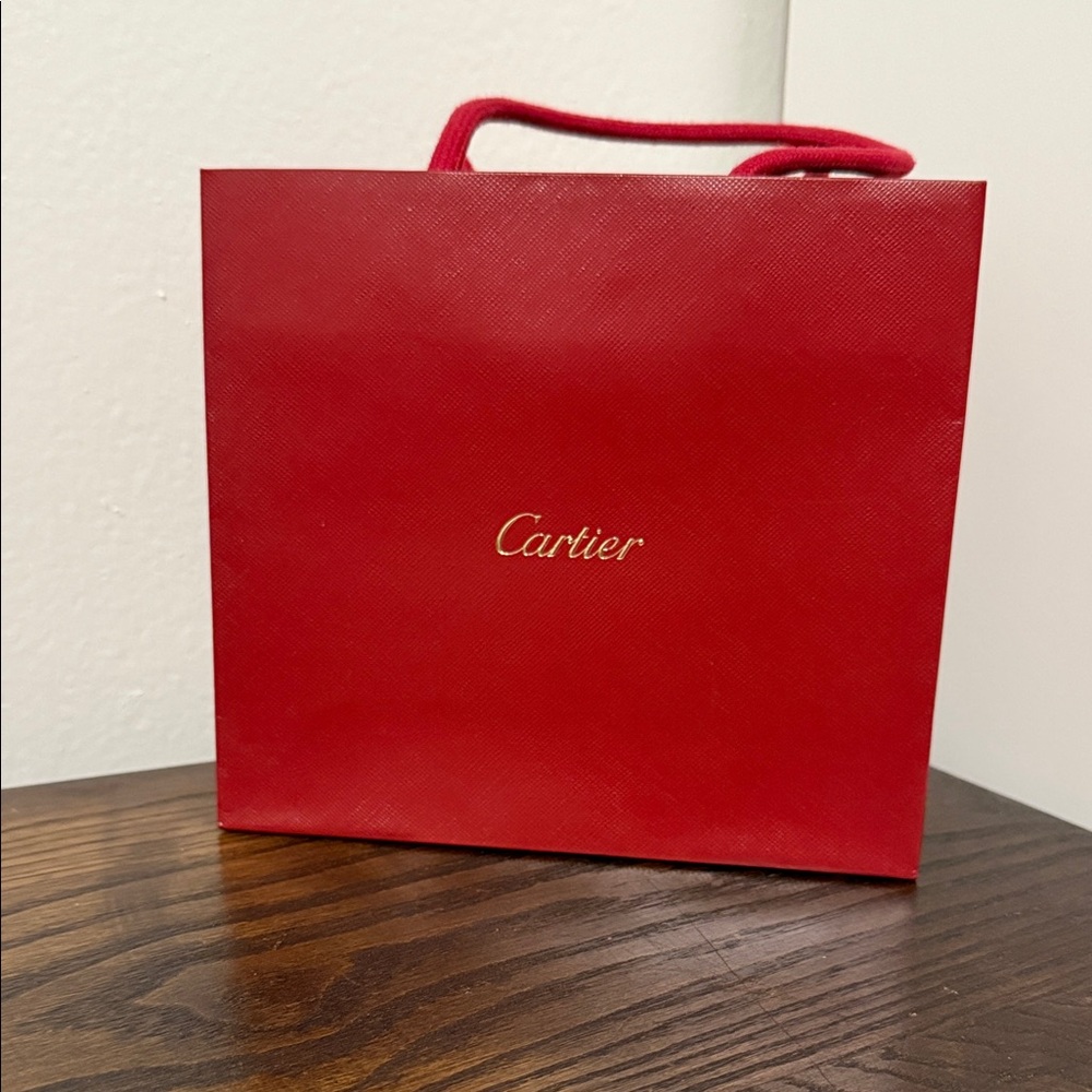 Cartier Luxurious Red Shopping Bag